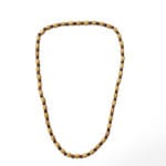 Stylish bohemian necklace with oval & small beads