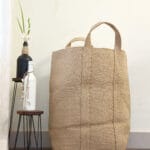 Woven Jute Laundry Basket