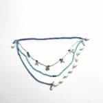 Three layered exclusive necklace with shells, beads and thread (Adjustable)