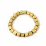 Minimalist plain wooden beads bracelet