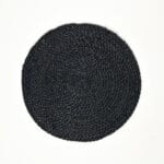 Jute Placement Mat - Black (set of 2)