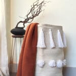 Customized Woven Jute Laundry Basket (with inner lining)