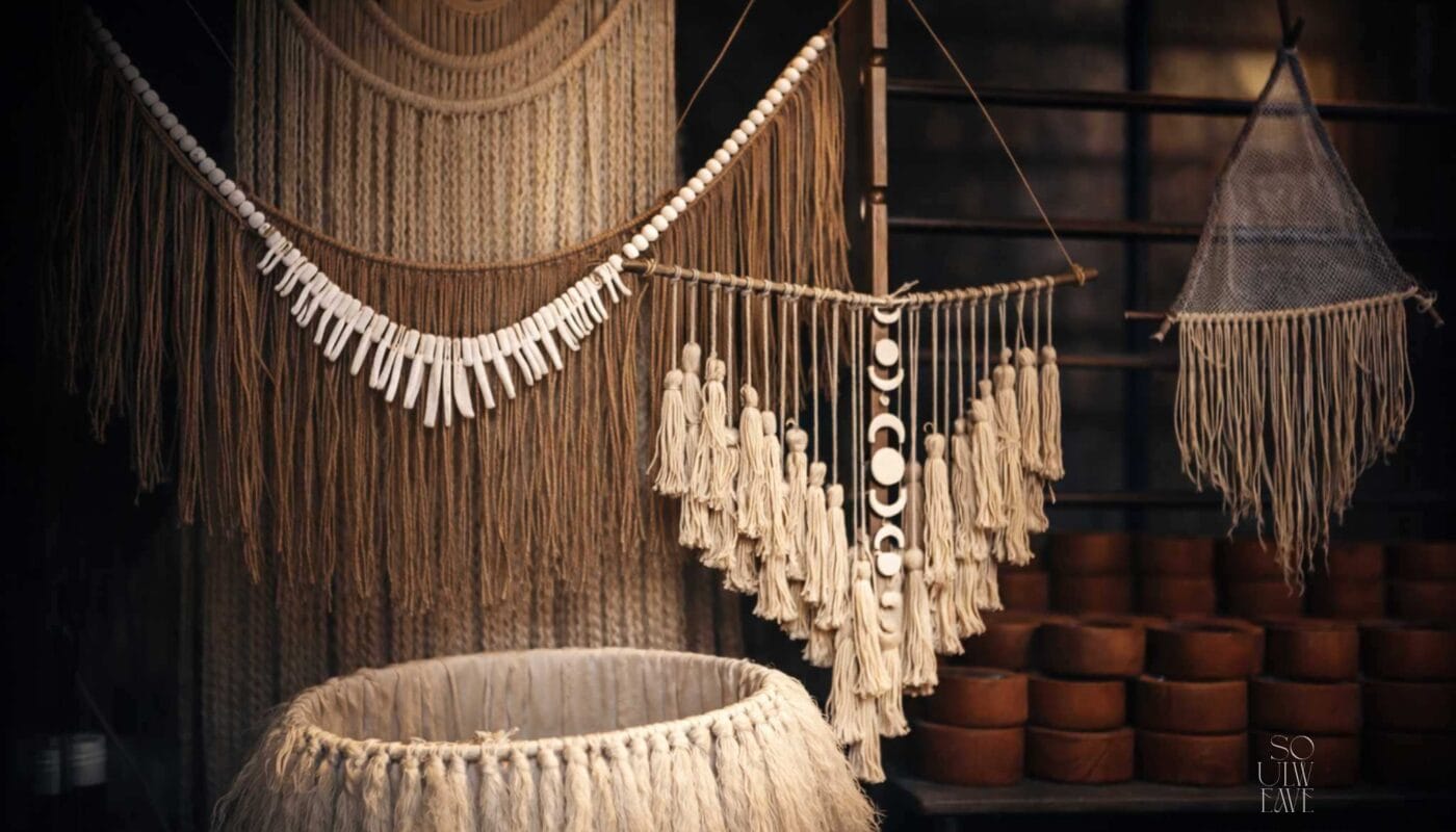 SOULWEAVE brings handmade decor into modern spaces through texture, nature, and slow craft.