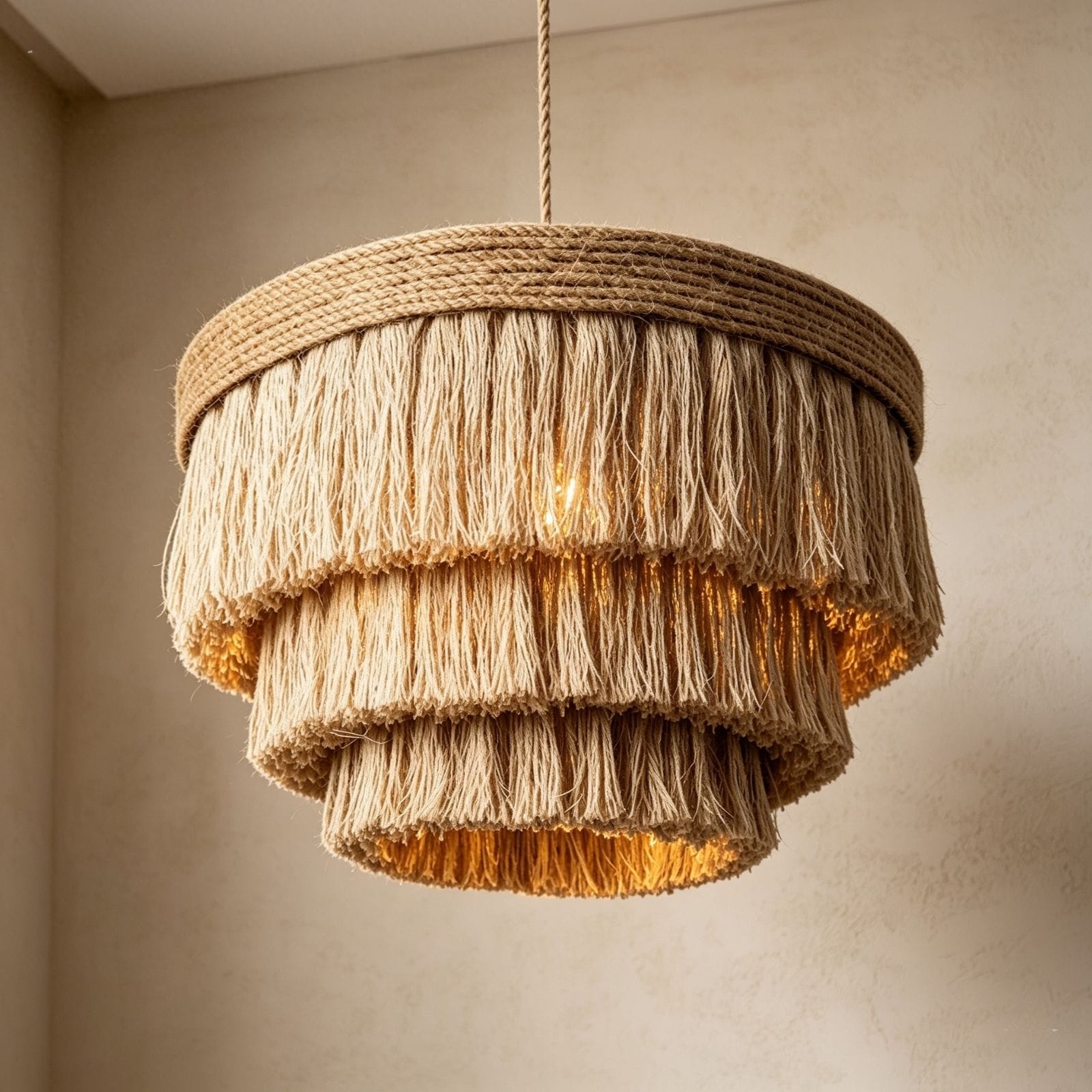 CAELI Macrame Ceiling Pendant Light | BOHO Bangladesh