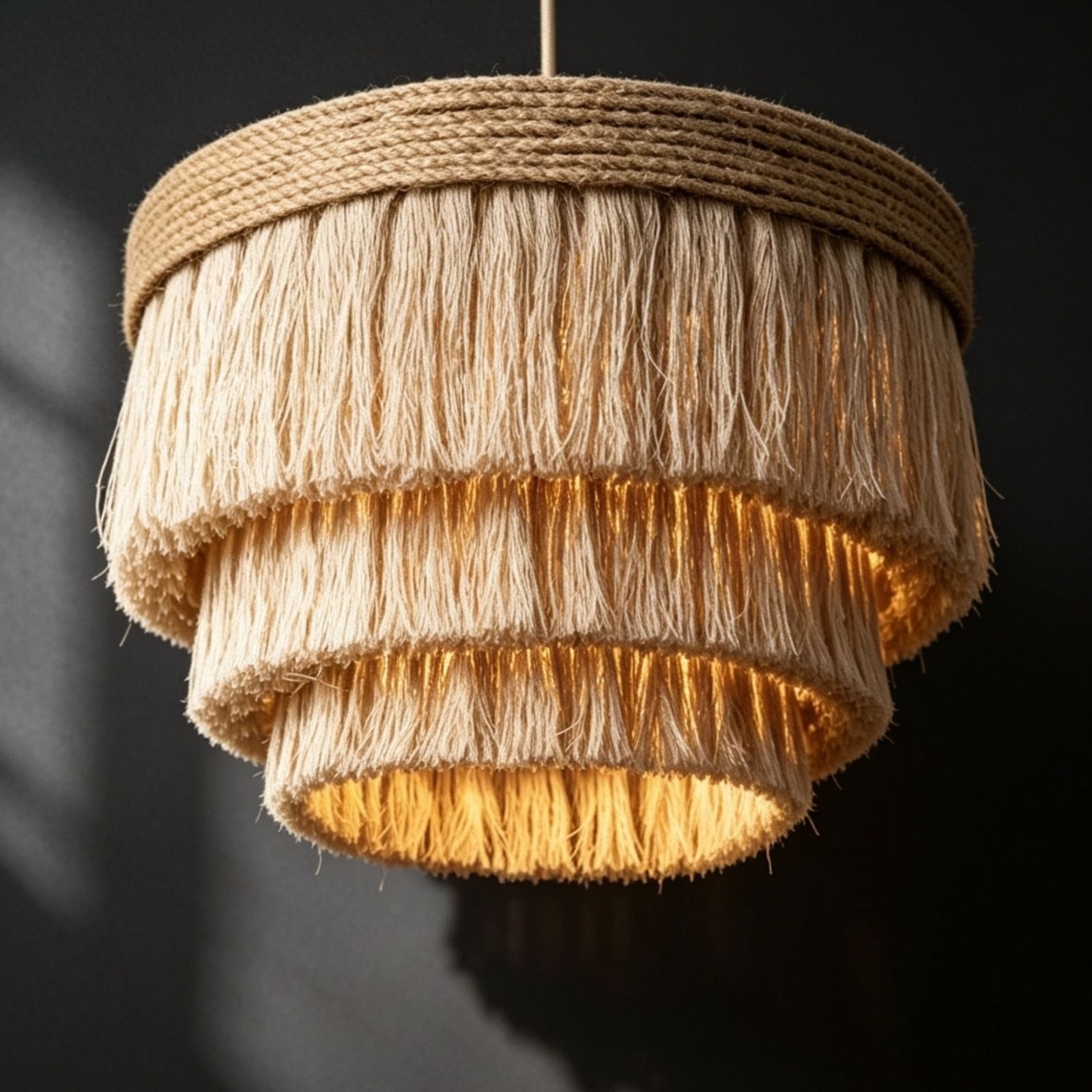 CAELI Macrame Ceiling Pendant Light | BOHO Bangladesh