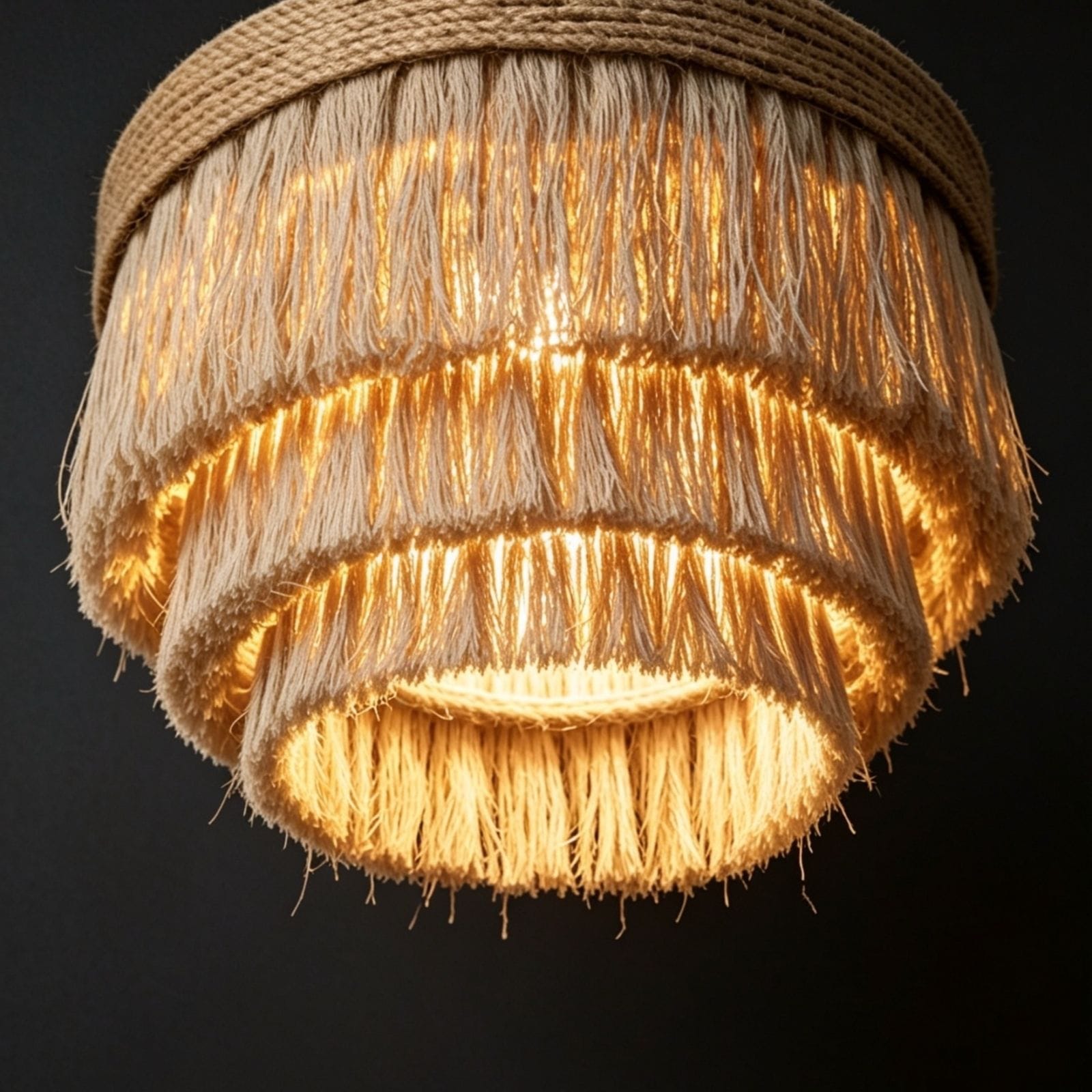 CAELI Macrame Ceiling Pendant Light | BOHO Bangladesh