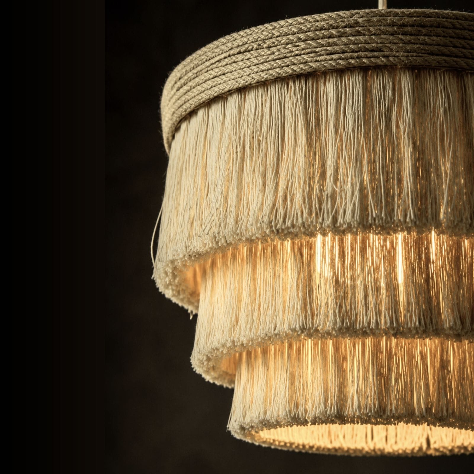 CAELI Macrame Ceiling Pendant Light | BOHO Bangladesh