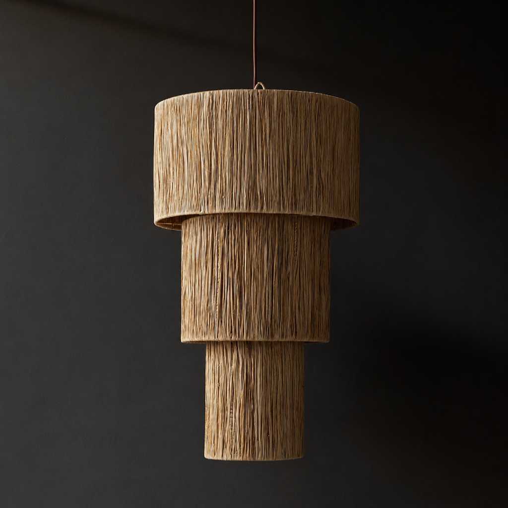 ORIEL Natural Fibre Pendant Light | BOHO Bangladesh